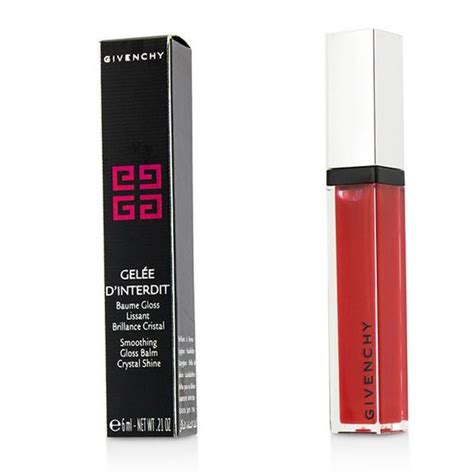 givenchy gelee d'interdit lip gloss balm 1 tempting rouge|Givenchy Tempting Rouge (1) Gelée D'Interdit Smoothing Gloss .